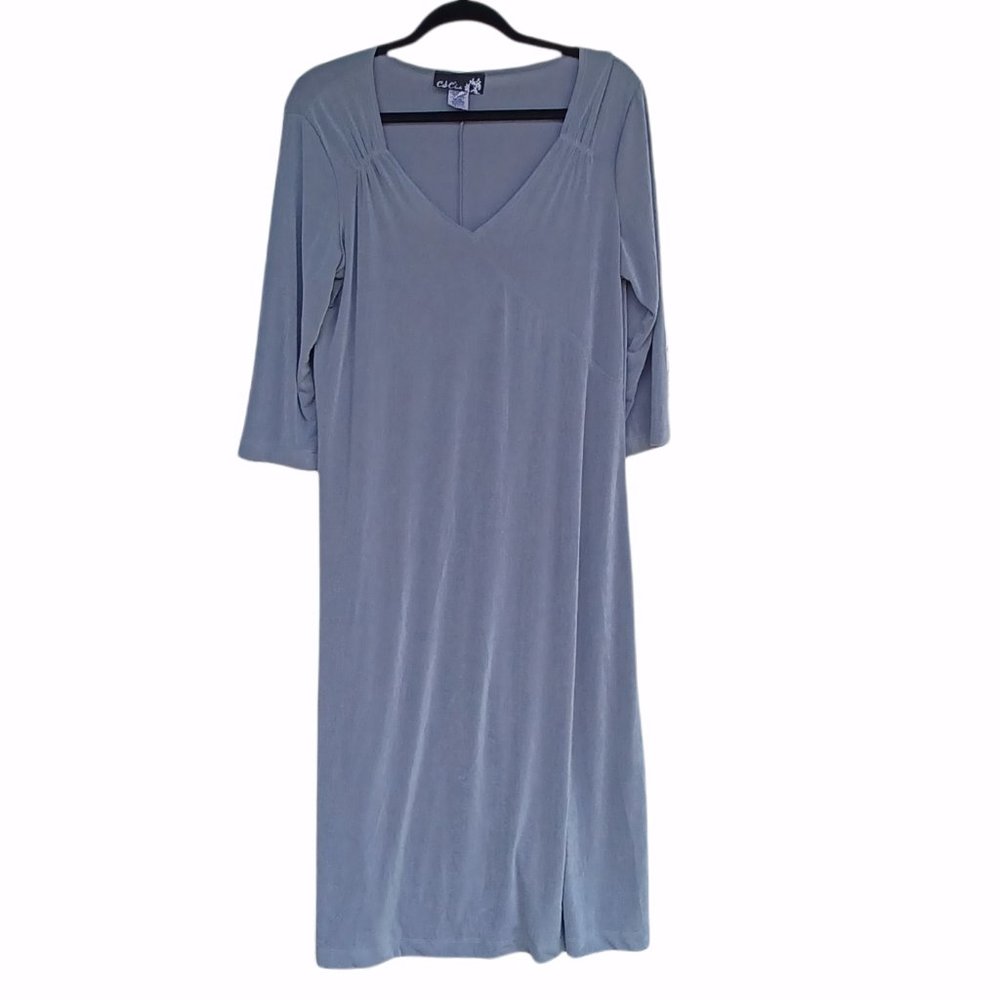 CSC Studio Gray Slinky Dress Size Medium